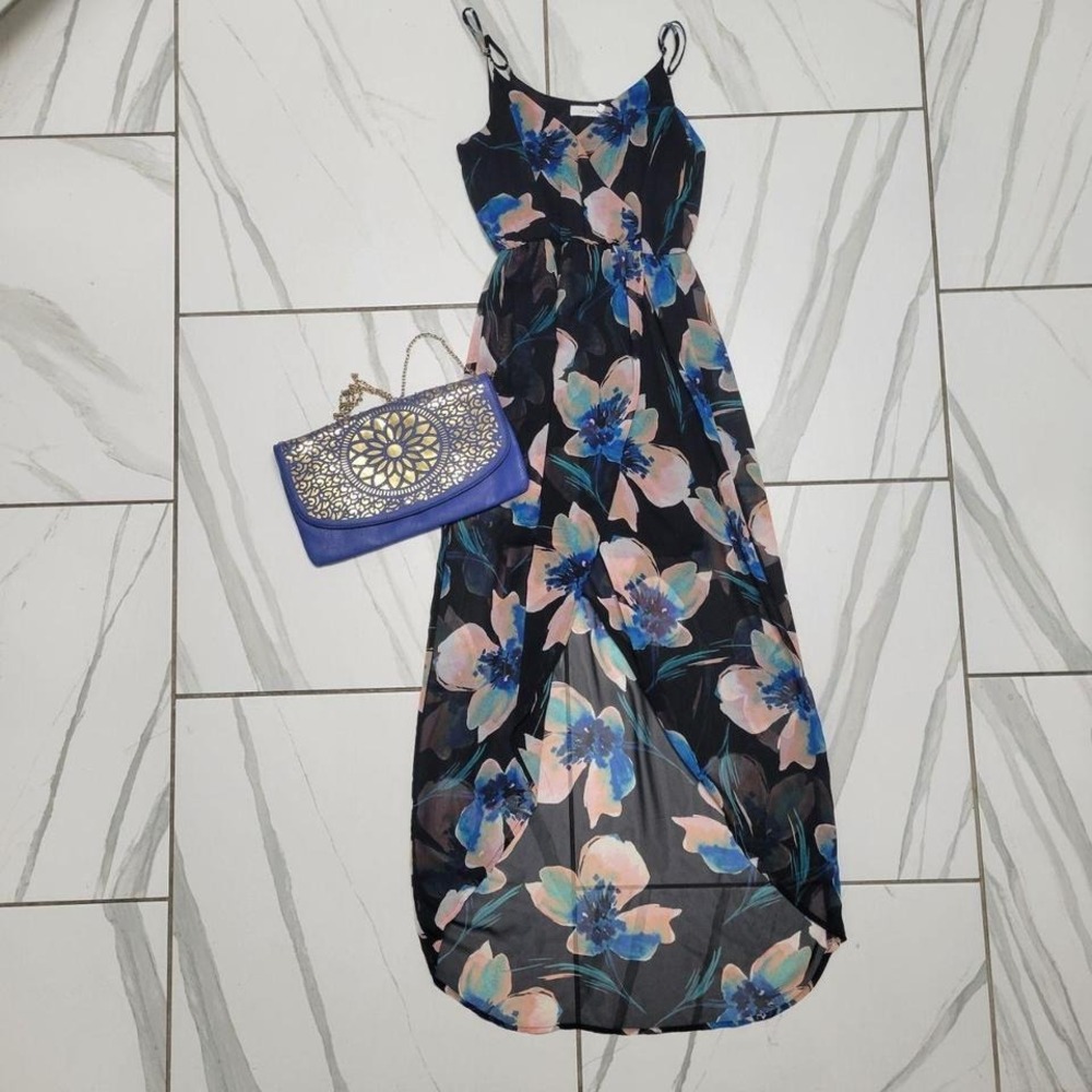 European Summer Floral Maxi Dress by Lush Small